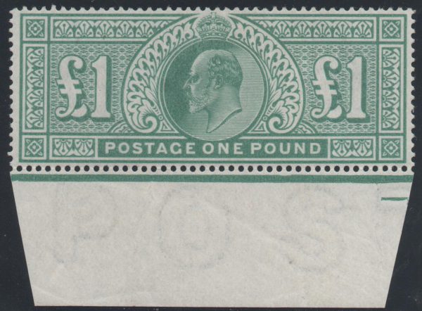 Great Britain 1902 £1 Dull blue green, Unmounted Mint SG266