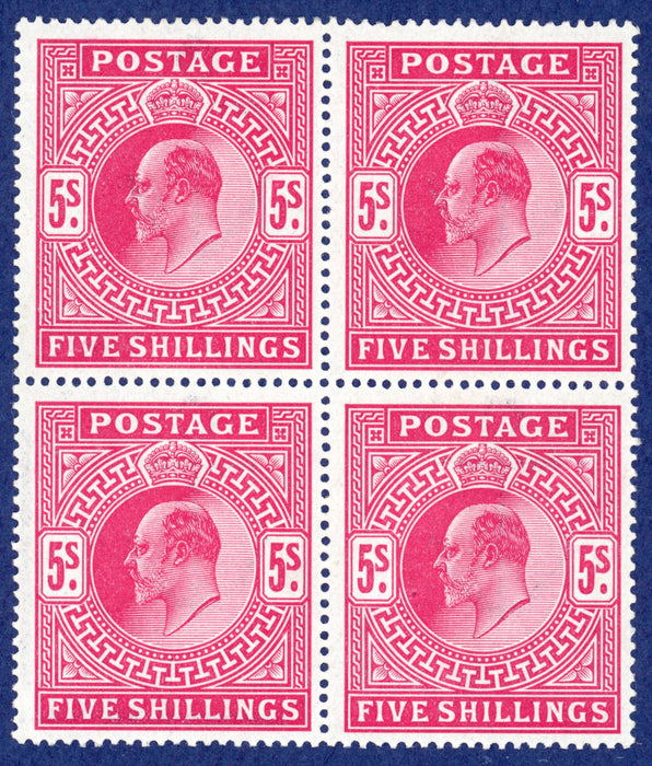 Great Britain 1911 5s carmine, SG318