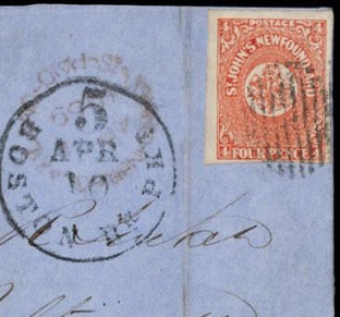 Newfoundland 1859 (Cover) SG4