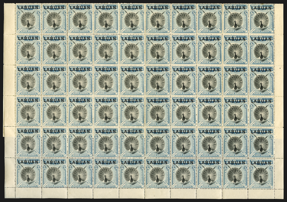 North Borneo Labuan 1900-02 5c black and pale blue, SG114