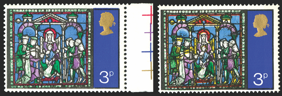 Great Britain 1971 3p Christmas error, SG895c