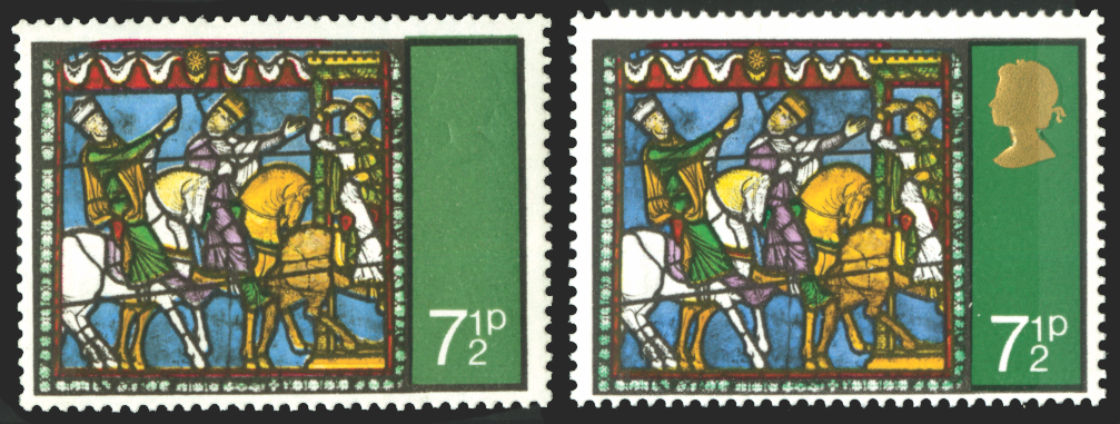 Great Britain 1971 7½p Christmas error, SG896a