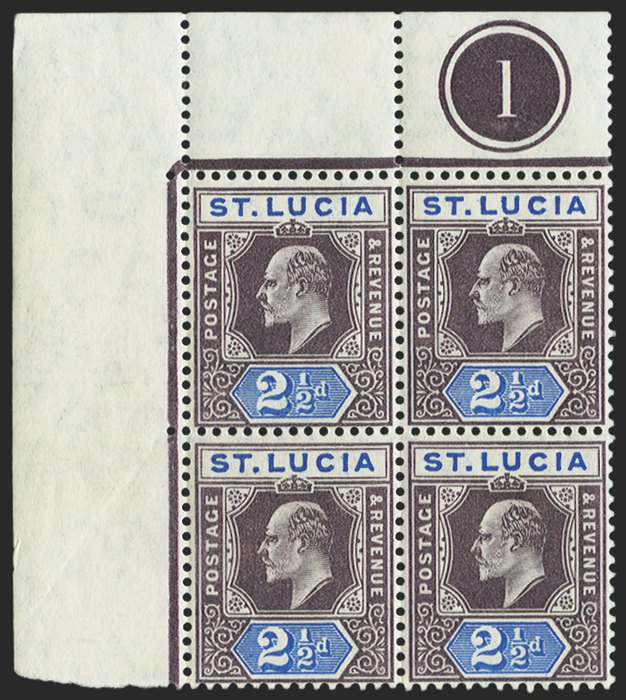 ST LUCIA 1904-10 2½d dull purple and ultramarine, SG68