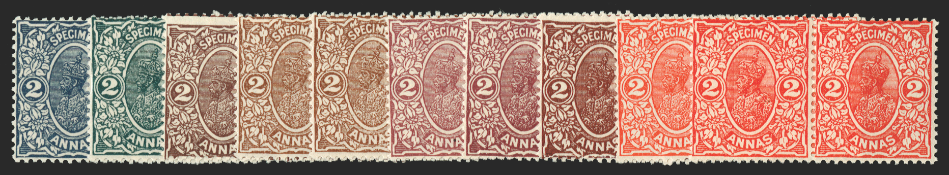 INDIA 1925 2a 'Delhi Specimen' essays