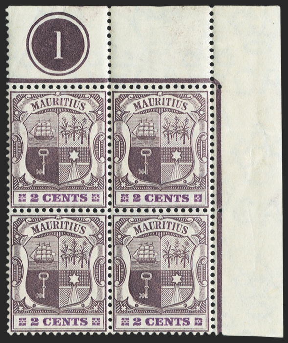 MAURITIUS 1904-07 2c dull and bright purple, SG165