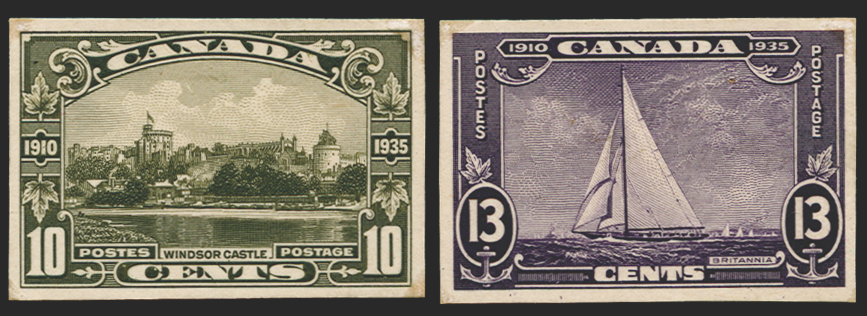 CANADA 1935 Silver Jubilee 10c and 13c PROOF, SG339/40