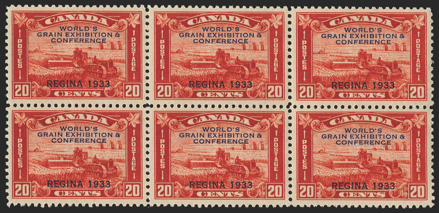 CANADA 1933 20c red, Grain Conference (UNUSED), SG330/var