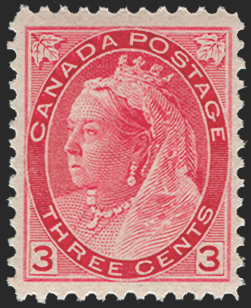 CANADA 1898-1902 'Numerals' 3c rose-carmine, SG156