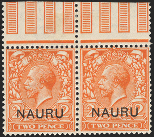 NAURU 1916-23 2d orange variety, SG4b var