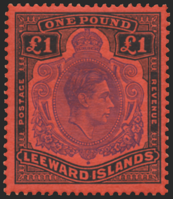 LEEWARD ISLANDS 1938-51 £1 WMK SIDEWAYS U/M, SG114ca