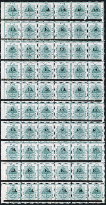 South Africa Orange Free State 1881 1d on 5s green, SG22/5