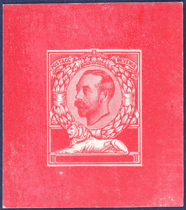 Great Britain 1911 1d die proof "The Downey Head" issue (Stage 2), SG327var