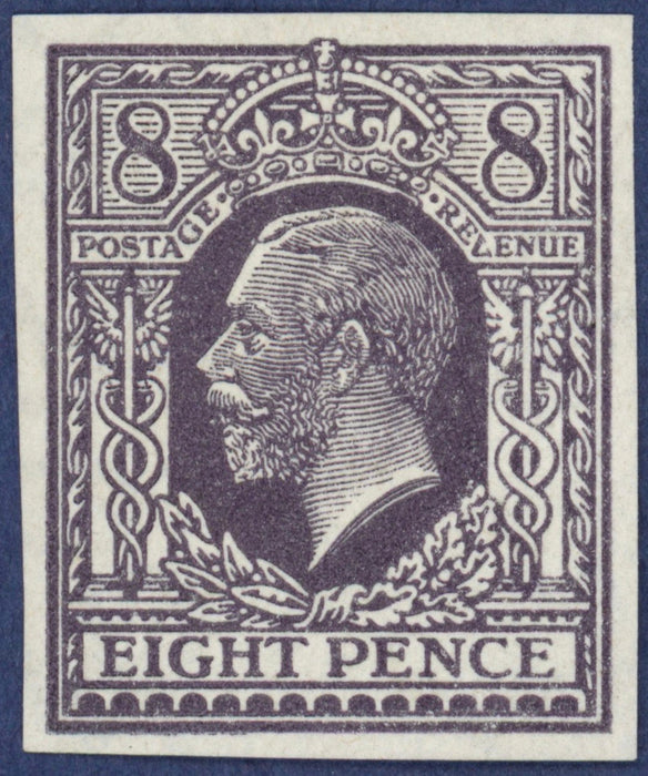 Great Britain 1913 8d Eve's Pillar Design essay, SG390var