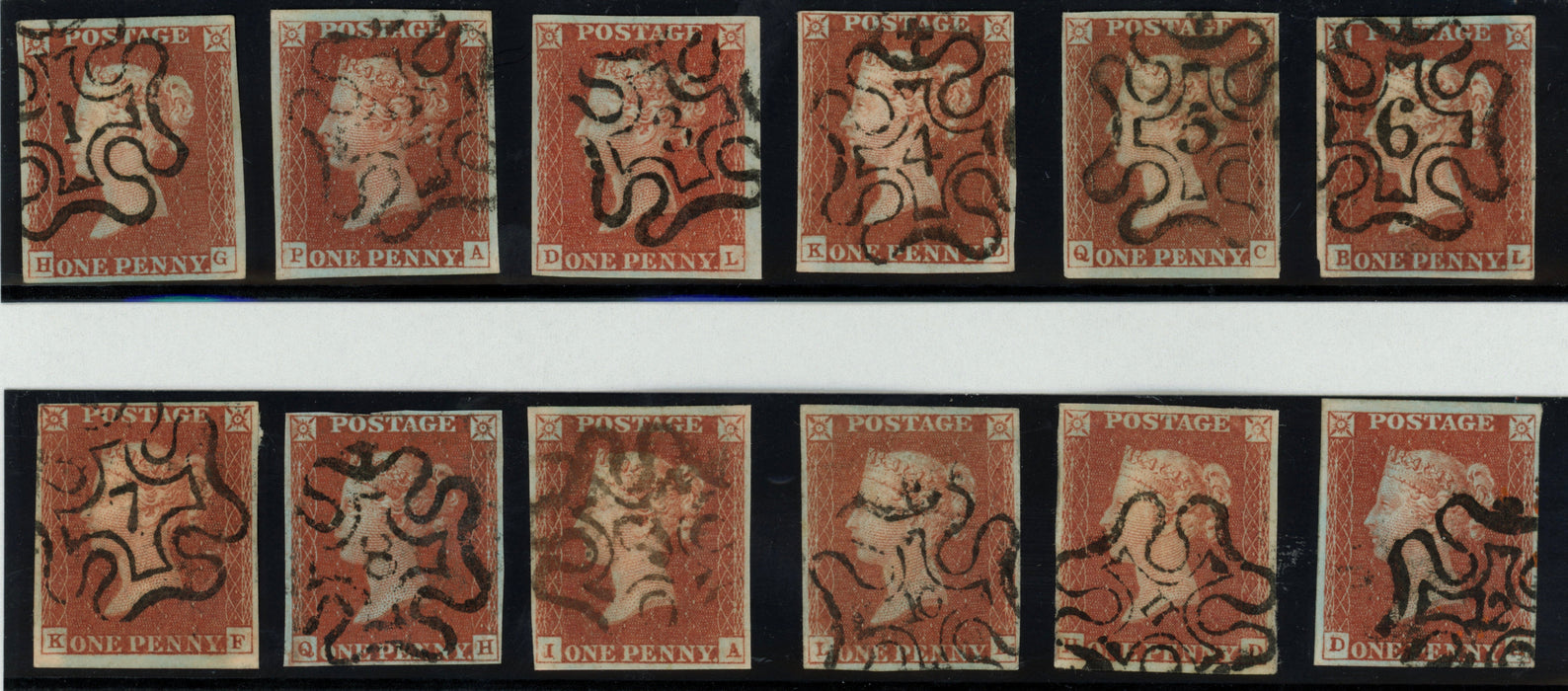 Great Britain 1841 1d red brown, SG8m