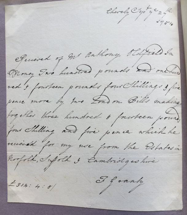 British nobility letter