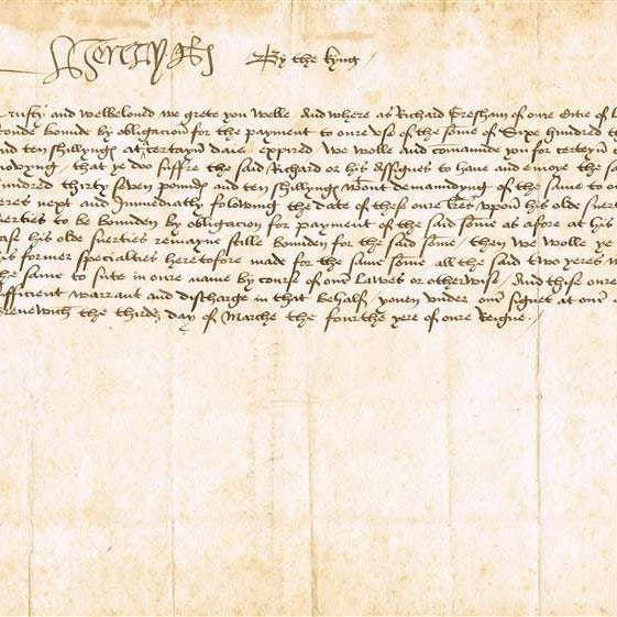 Henry VIII document 