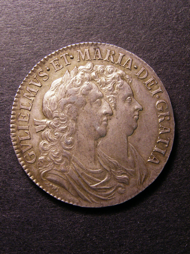 Halfcrown William and Mary 1689