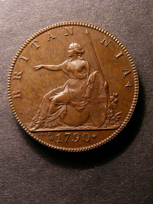 Halfpenny George III 1790