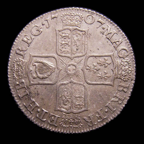 Shilling Anne 1707