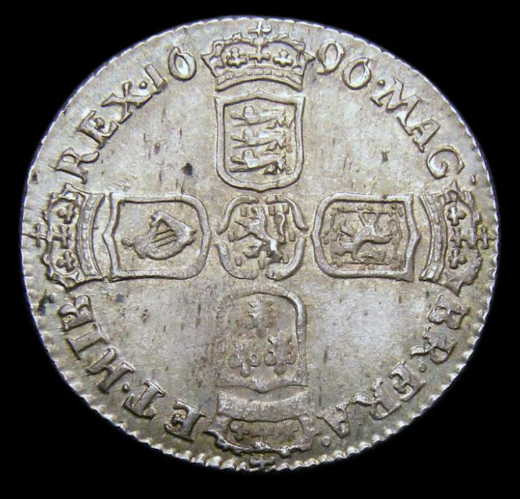 Sixpence William III 1696