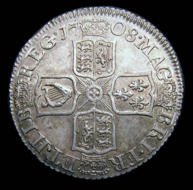 Shilling Anne 1708