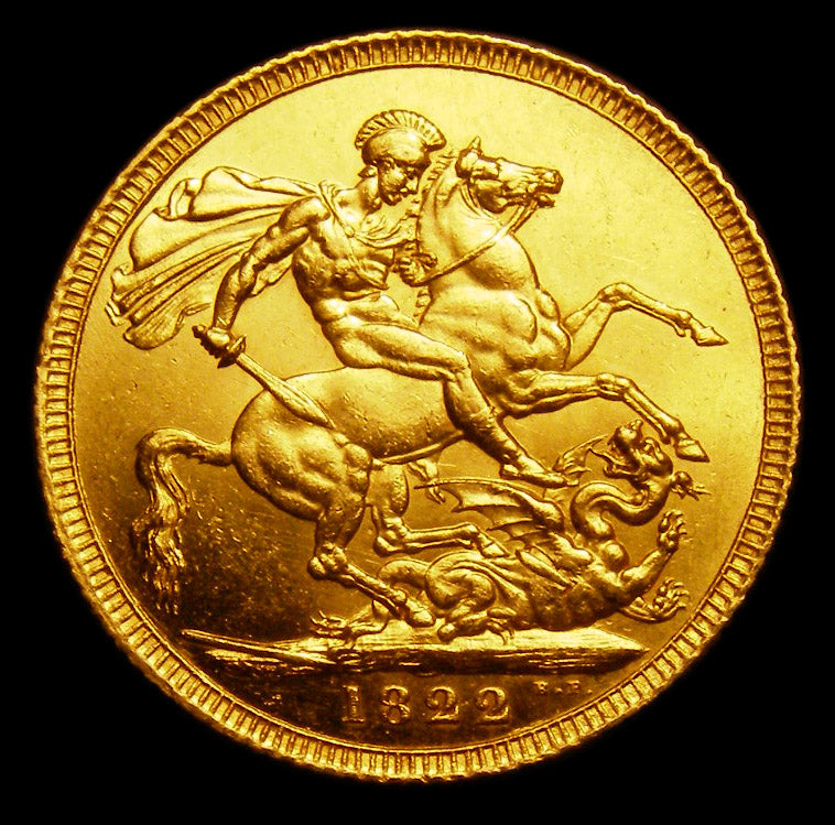 Gold Sovereign George IV 1822