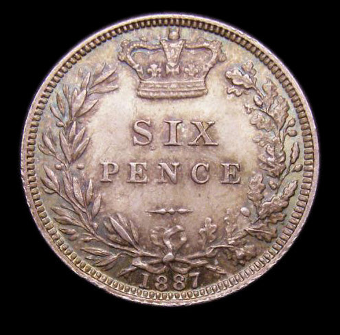Sixpence Victoria 1887