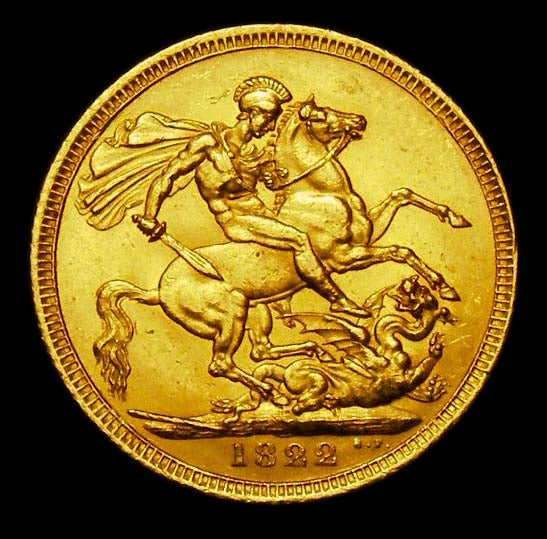 Gold Sovereign George IV 1822