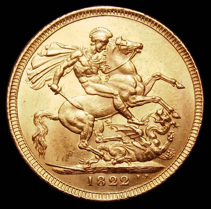 Gold Sovereign George IV 1822