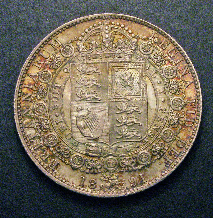 Halfcrown Victoria 1891