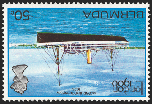 BERMUDA 1980 'London 1980' 50c variety, SG418w