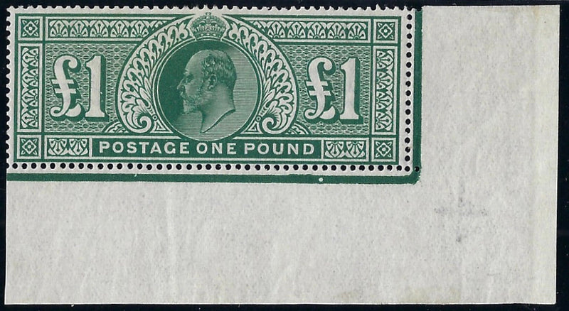 Great Britain 1911 £1 Deep green.  SG320