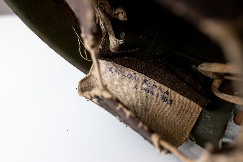 Fidel Castro’s personal worn and signed military helmet