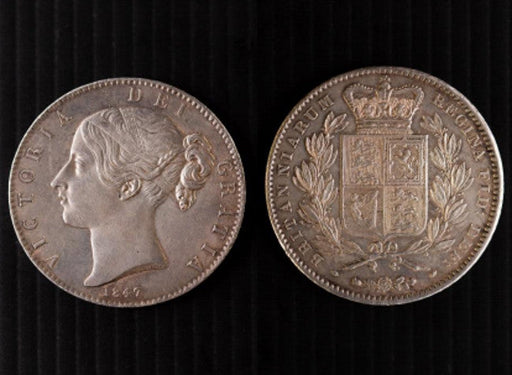 Victoria 1847 Half Crown