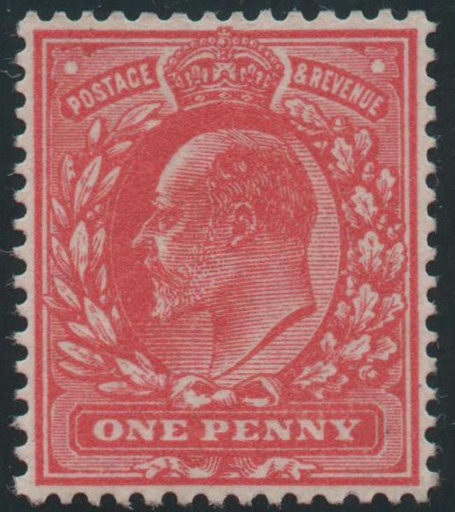 Great Britain 1911 King Edward VII 1d brick red (no watermark) SG272a.