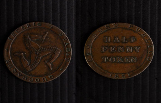 Isle of Man Ramsay halfpenny 1831