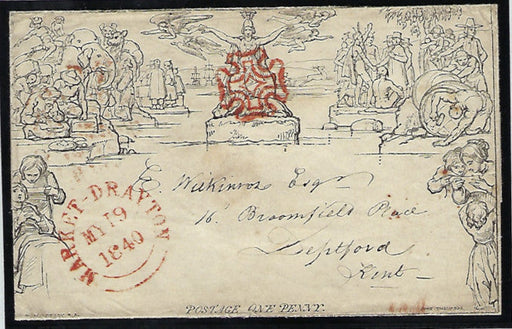 Great Britain 1840 1d Mulready lettersheet SGME1 
