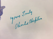 Charlie Chaplin signed portrait