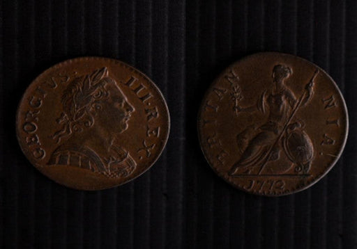 George III (1760-1820) Halfpenny 1772