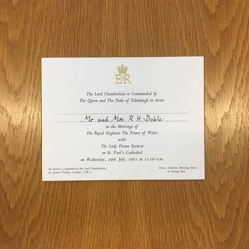 Charles Diana wedding collection
