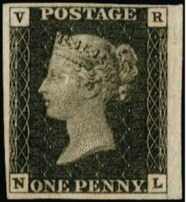 Great Britain 1840 1d black (VR official), SGV1var