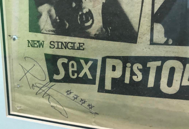 Sex Pistols signed Pretty Vacant single advert