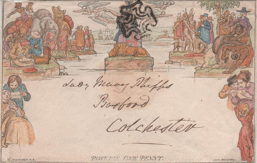Great Britain 1840 1d Mulready envelope, SG ME2