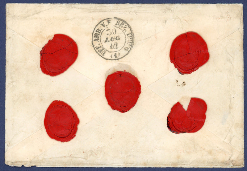 Italy 1862 letter registered from Milan to London