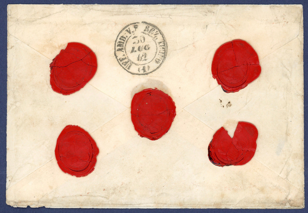 Italy 1862 letter registered from Milan to London