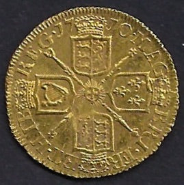 Great Britain 1702-1714 Anne. Gold, Guinea, Half. Post Union Issue.