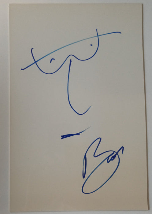 Bono self portrait and signature