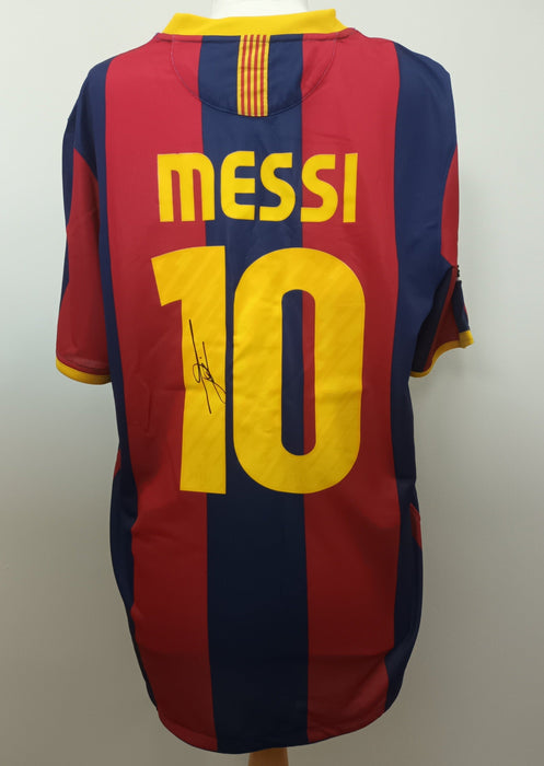 Lionel Messi signed 2010/11 Barcelona shirt