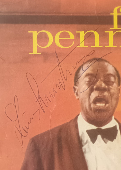 Louis Armstrong autograph