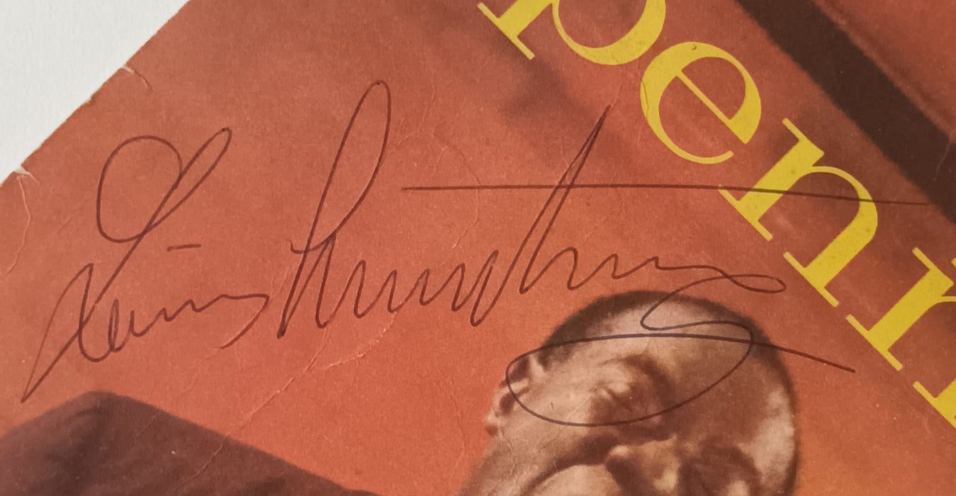 Louis Armstrong autograph